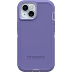 OtterBox iPhone 15, iPhone 14, and iPhone 13 Defender Series Case - MOUNTAIN MAJESTY (Purple), screenless, rugged & durable, with port protection, includes holster clip kickstand