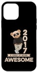 Coque pour iPhone 12 mini Ours en peluche original Awesome 8e anniversaire garçon fille 2017