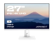 JAPANNEXT Écran PC Bureautique 27 4K UHD USB-C (+ charge 65W) IPS JN-IPS27UHDR-C65W-HSP-W