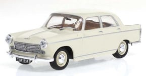 Odeon 080 - Miniature Peugeot 404 Berline 1961 blanche (1/43)