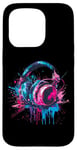 iPhone 15 Pro Headphones Music DJ Splash Music Lover Music Headphones EDM Case