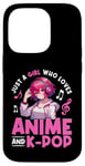 iPhone 14 Pro Just a Girl Who Loves Anime and K-Pop Anime Merch Japanese Case