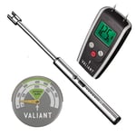Valiant Essential Fireside Tools Kit (Green) - Includes Moisture Meter, Thermometer and Rechargeable Lighter, FIR635