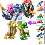 Miniforce Super Dino Seven 7 Dinosaurs Figure Power Ranger 13" Robot Combiner