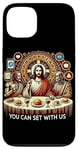 Coque pour iPhone 13 Vous pouvez vous asseoir avec Jésus américain et douze apôtres