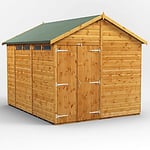 Power Garden Shed 108PASSDD Golden Brown 10x8