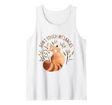 Don't Touch My Snacks Red Panda Bamboo Cute Funny Kawaii Tank Top