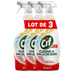 CIF Pistolet Spray Nettoyant Cuisine & Salle de Bain (Lot de 3x750ml)