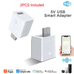 Tuya Smart Micro USB Mini Power Adapter,Switch,5V,WiFi,Alexa,Hey Go,Obandit Alice,Home Sunflower,2Pcs - Type 2 pièces