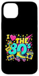 Coque pour iPhone 14 Plus Chemise « I Love The 80s » pour homme et femme, costume de fête vintage des années 80