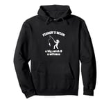 Woman Fishers Wish A Big Catch + Witness Funny Fishing Shirt Pullover Hoodie