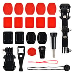 Action Camera Accessory Kit for Most Action Cameras Sports Camera Accessories Action Camera Accessory Kit Motorcycle Helmet Kit Outdoor Sport Camera Accessories Kit