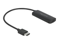 Delock - Videokort - Hdmi Hane Till 24 Pin Usb-C Hona - 18 Cm - Svart - 8K30 Hz (7680 X 4320) Stöd, 3D-Videostöd