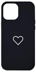 Coque pour iPhone 14 Plus Coeur classique - Noir minuit tendance