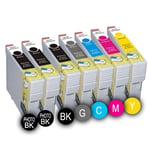 PACK 7 x CARTOUCHES D'ENCRE INKPRO COMPATIBLES MULTICOLORESE PGI525 BK - CLI526 Y FOR CANON MG5250