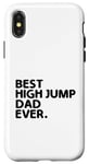 Coque pour iPhone X/XS Best High Jump Dad Ever High Jumping Track And Field Athlète