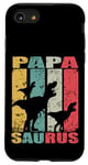 Coque pour iPhone SE (2020) / 7 / 8 Papasaurus Rex Dinosaure Bébé Dino Famille Jumelle Papa