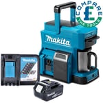 Makita DCM501 10.8V/18V CXT/LXT Coffee Maker With 1 x 5.0Ah Battery & Charger