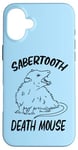 Coque pour iPhone 16 Plus Funny Sabertooth Death Mouse Possum Lover