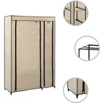 Armoire Penderie, Porte-Vêtements, Garde-robependerie pliable crème 110x45x175 cm tissu pewv52759 Maison Chic