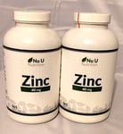 2 x ZINC Tablets High Strength 40mg not capsules 730 Tablets total