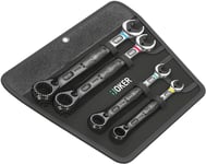 Wera Joker Switch Set, 10,13,17,19 Mm, 1/4", Krom, Chrom-Molybdæn Stål, Krom, Blank