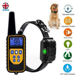 Dog Training Shock Collar Electric Remote Waterproof Rechargeable Lcd 1000 Yard