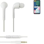 Earphones pour LG Electronics W41 Plus in ear headset stereo blanc