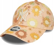 New Era New Era 9Forty New York Yankees Floral All Over Print Cap 60435003 Pomarańczowe Osfm