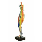 Sculpture femme style abstrait peinture multicolore - WOMAN