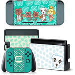 Peau d'autocollant Animal Crossing ,pour Nintendo Switch NS Console Dock, chargeur ,support,  support Joycon contrôleur peau(5541)