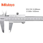 Mitutoyo-Pied à coulisse de précision,outils de lecture précis industriels,0.02mm,6 "",0-150mm,530-312,118/119 - Type 200mm 0.05mm