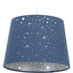 Relaxdays - Lampe pour chambre d'enfants Etoiles, Abat-jour avec motif ciel étoilé, enfants,abat-jour rond, couleurs