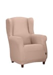 Estoralis | Java | Housse de Chaise à Oreilles | Tissu Super élastique C/ 03 Rose | pour Fauteuil à Oreilles de 70 à 110 cm. | Protecteur de qualité | Adaptable à Tous Types de bergères