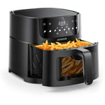 Laresar - Acezoe Friteuse Sans Huile 7L, Friteuse à Air 1700W avec Fenêtre Visible Air Fryer avec écran Tactile led, 8 Programmes