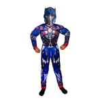 Barnkostym Optimus Prime Pojkarnas Superhjälte Kostym Halloween Rollspel Mask Fantasy - 3 delar M(120-130CM) M type 3