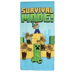 Serviette Minecraft, Tissu Doux et Absorbant, Design Minecraft, Parfaite pour la Plage ou la Piscine