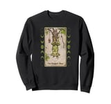 The Hanged Man Frog Tarot Style Graphic, Cool Novelty Frog Sweatshirt