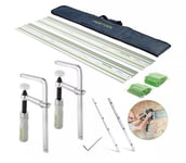 Festool FS 1400/2-KP-Set 2 x 1400mm Guide Rails + FSV/2 + FSZ 120 Clamps + Bag