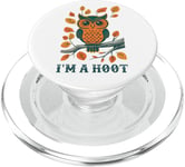 I'm A Hoot, Owl Pun Sarcastic Jokes Sayings PopSockets PopGrip for MagSafe