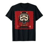 Daruma Doll Japan Japanese Art Samurai Ukiyo-e Vintage T-Shirt