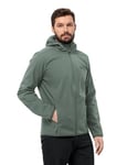 Jack Wolfskin Men's Bornberg Hoody M Softshell Jacket, Hedge Green, XXX-Large