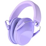 Procase Casque Anti Bruit Enfant, Casque Pliable Réglable Confortable, avec Une Atténuation de NRR 22dB, Serre-tête Souple pour Milieu Bruyant ou Stressant -Violet