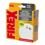 Kidde Firex KF20LL Hard Wired Mains Optical Smoke Alarm Lithium Battery Back-Up