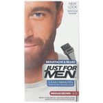 JUST FOR MEN BEARD GEL HAIR COLOUR NATURAL MEDIUM BROWN M-35 - 1 PC