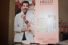 lionel richie hello gift set b/n boxed.pink box