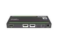 NÖRDIC 8K HDMI 2.1 Splitter 1 til 2 & Extractor Optical SPDIF & Stereo HDR EDID Dolby Atmos, True HD, Digital Plus, DTS-HD Master