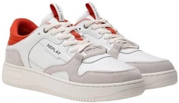 Replay Homme GMZ3G .000.C0037L Basket, White Off WHT Multi 3303, 43 EU