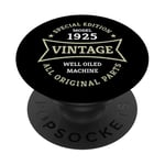 Vintage 100e anniversaire Né en 1925 Vintage 100 ans Cadeau PopSockets PopGrip Adhésif