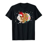 Guinea Pig Christmas Lights Santa Reindeer Guinea Pig Gifts T-Shirt